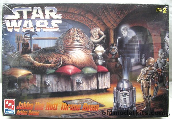 AMT Star Wars - Jabba The Hutt Throne Room Action Scene / Diorama, 8262 plastic model kit